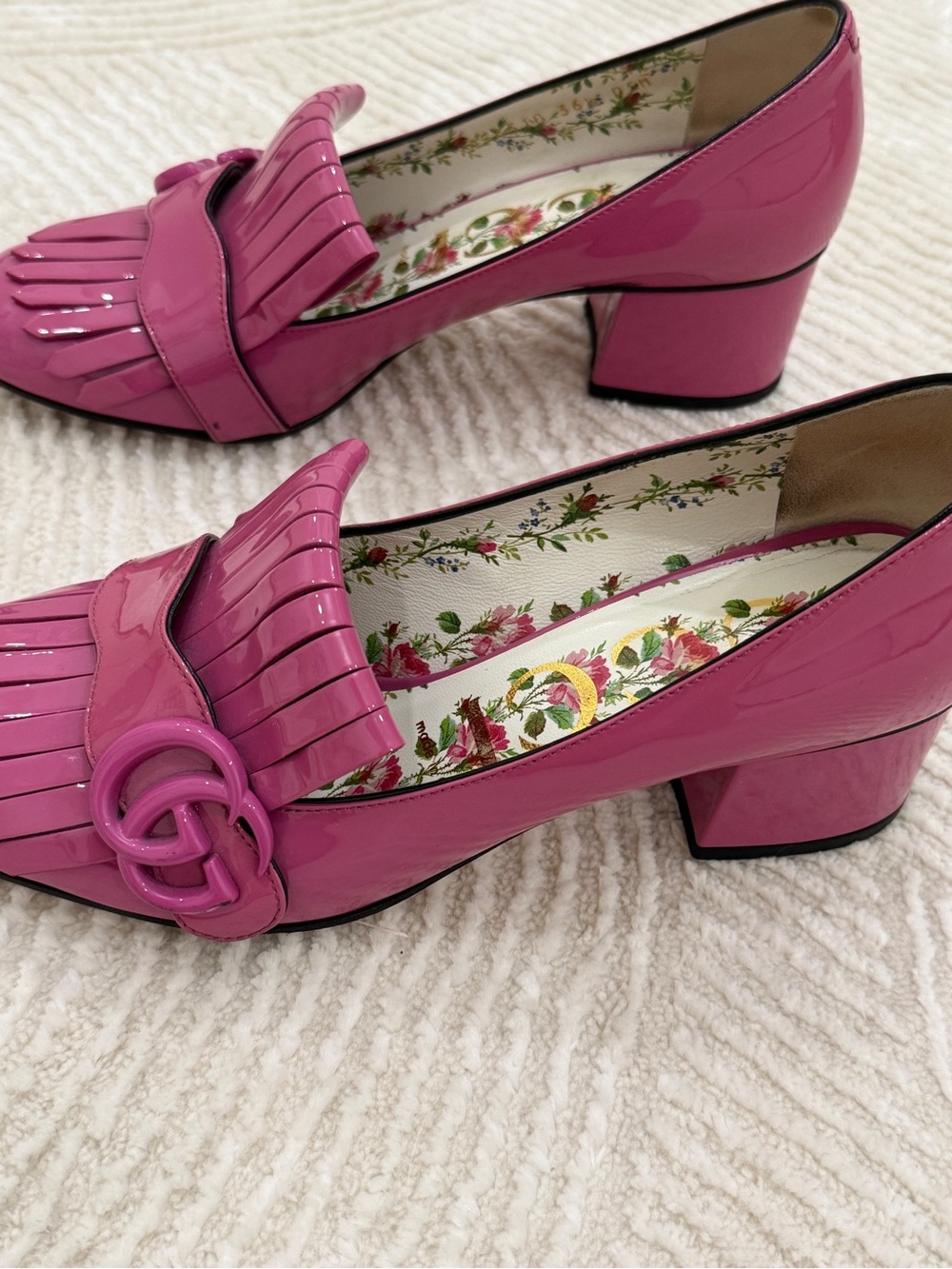 Gucci pink Marmont heels pumps Authentic - Picture 2 of 4